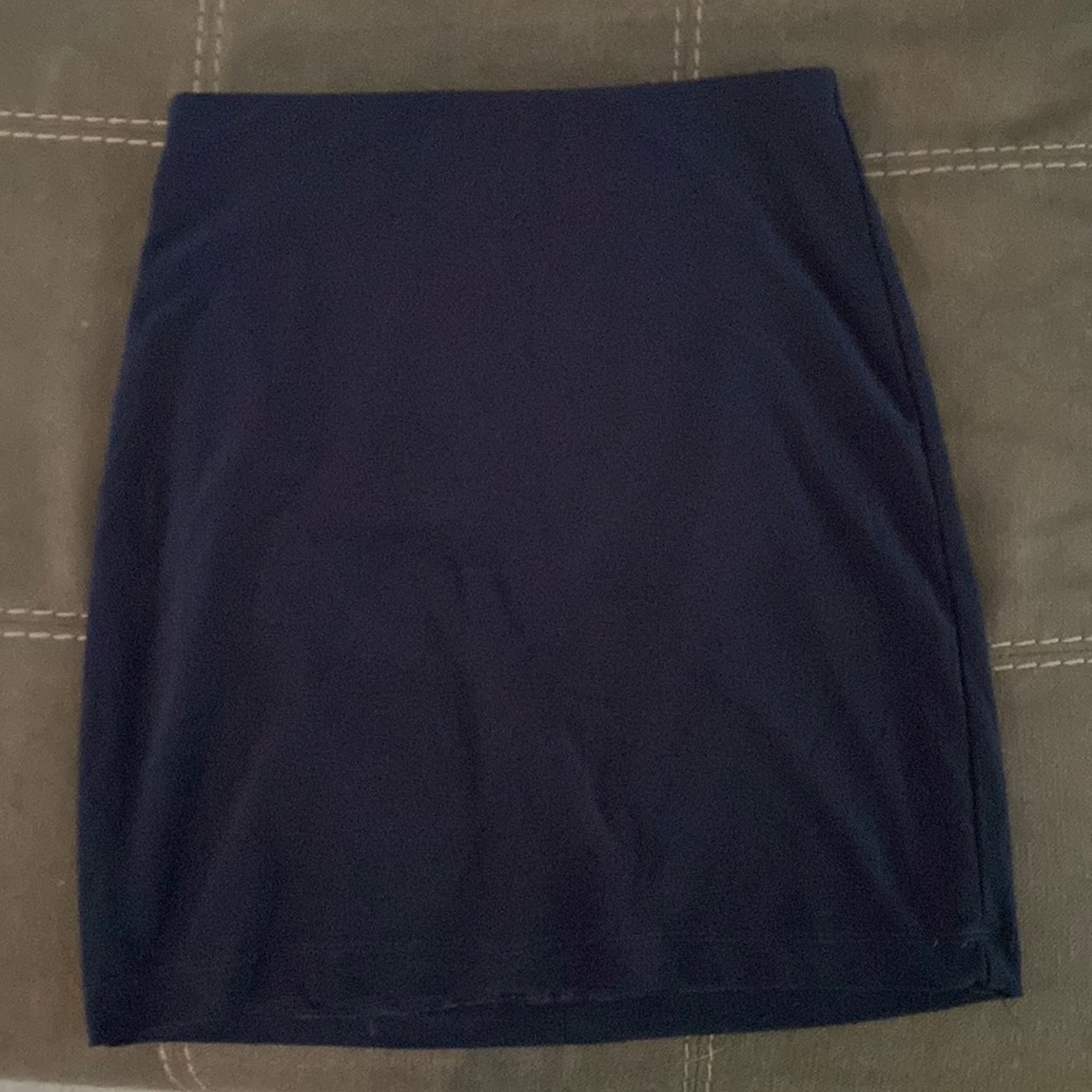 Short dark blue skirt